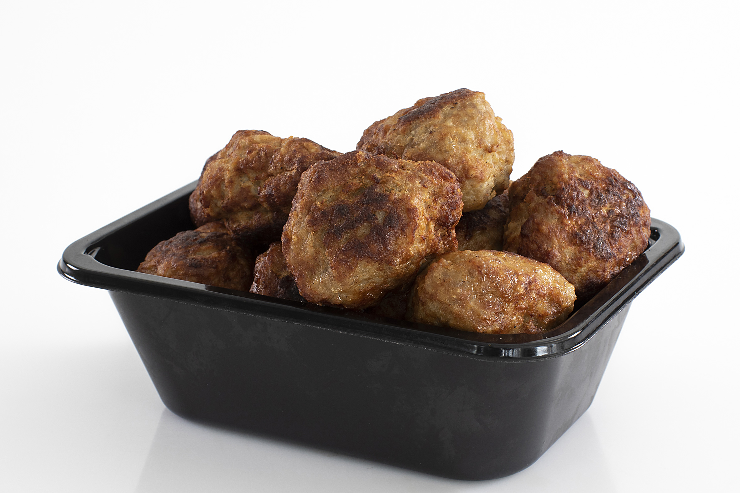 Små stegte frikadeller